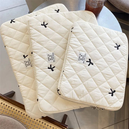 Bow Padded Sleeve Laptop Bag