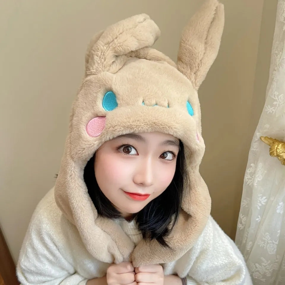 Japanese Anime Plush Dog Ears Up Hat