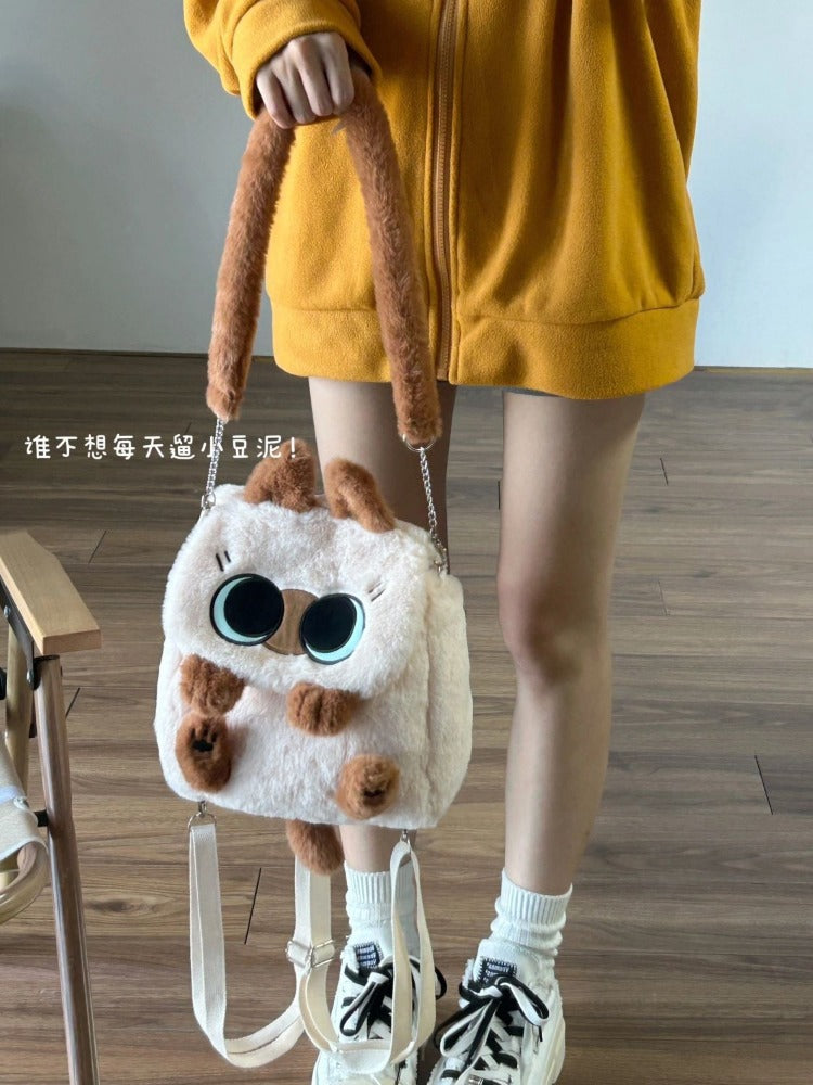 Bear Print Zip Up Hoodie