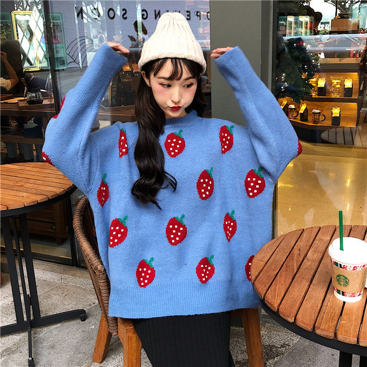 Strawberry Knit Sweater