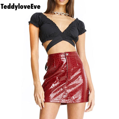 Cute Sexy Solid Color Bandage Cross Tie Up Crop Top Shirt Tee T-shirt E-Girl Kawaii Korean Japanese Harajuku Chinese Retro Streetwear Aesthetic