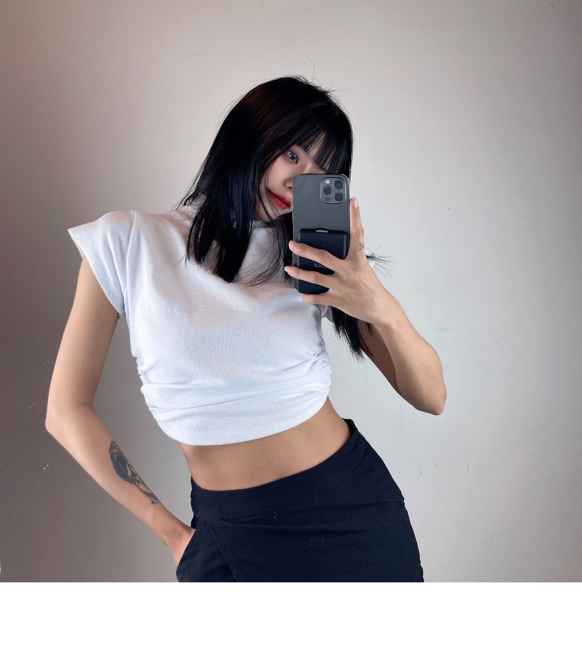 White Lace Up Backless Short Sleeve Top