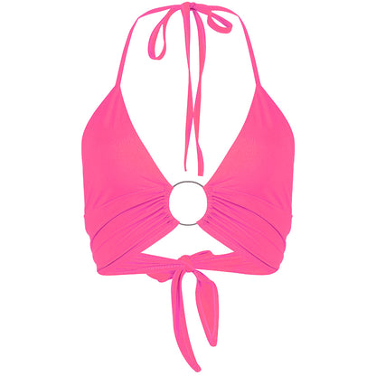 Cute Sexy Backless Bandage Halter Tank Cami Crop Top Shirt Tee T-shirt E-Girl Kawaii Korean Japanese Harajuku Chinese Retro Streetwear Aesthetic