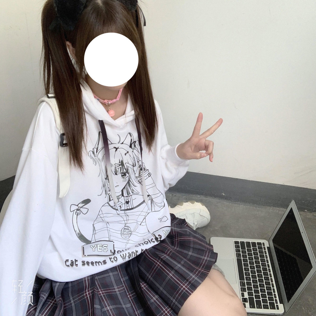 Anime Graphic Print Hoodie