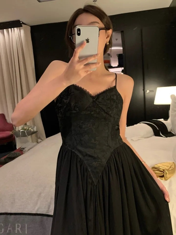 Black Corset Maxi Dress