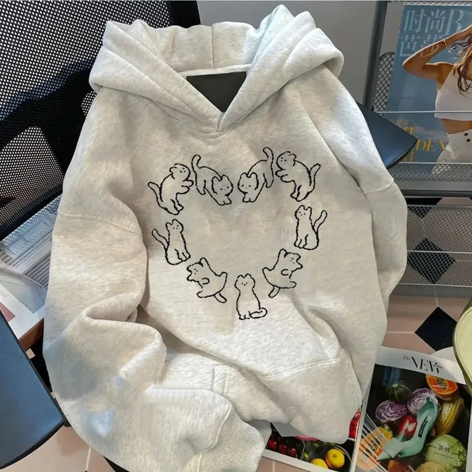 Cat Round Neck Sweater