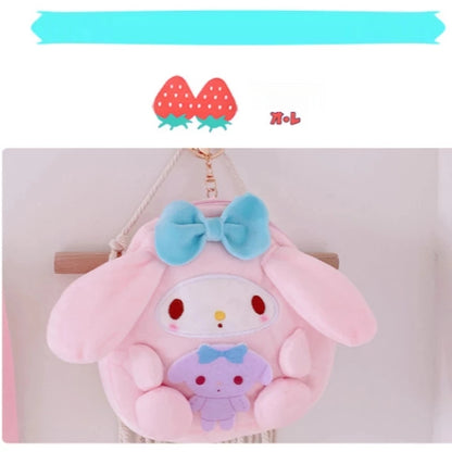 Cute Anime Japanese Plush Coin Purse Wallet Storage Bag Pendant