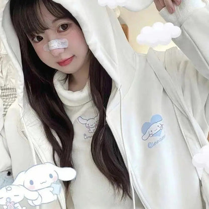 Japanese Anime Cartoon Embroidery Sweatshirt