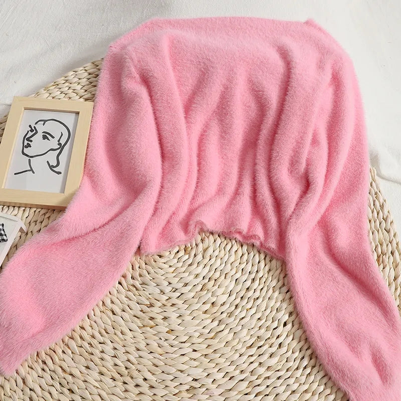 Pastel Fluffy Soft Cardigan