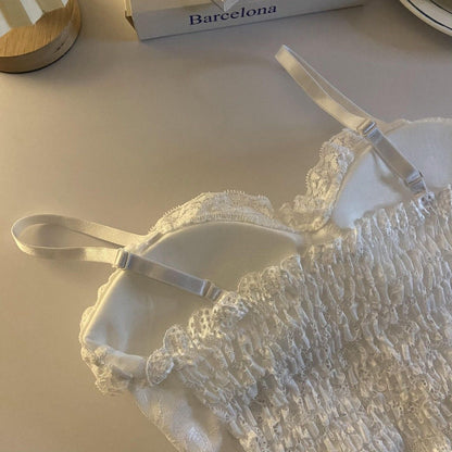 Spaghetti Strap Lace Corset Top