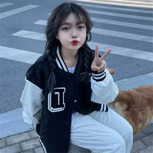 Cute Kitty Cat Cartoon Black Oversize Zipper Jacket Hoodie Sweatshirt Pullover Vintage Aesthetic Casual E-Girl Kawaii Korean Japanese Harajuku