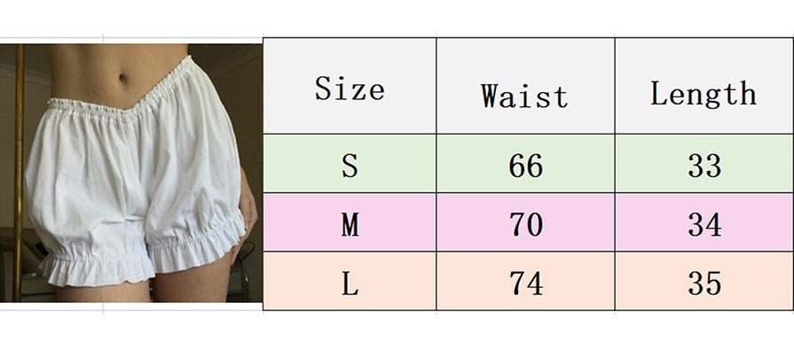 White Bloomer Shorts