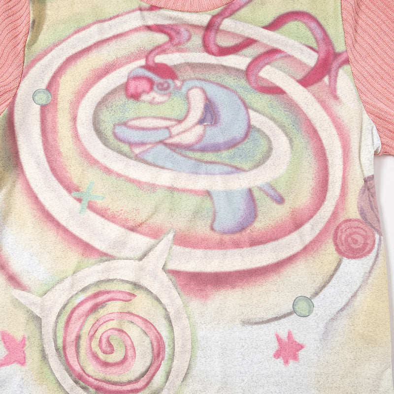 Colorful Y2K Short Sleeve T-shirt