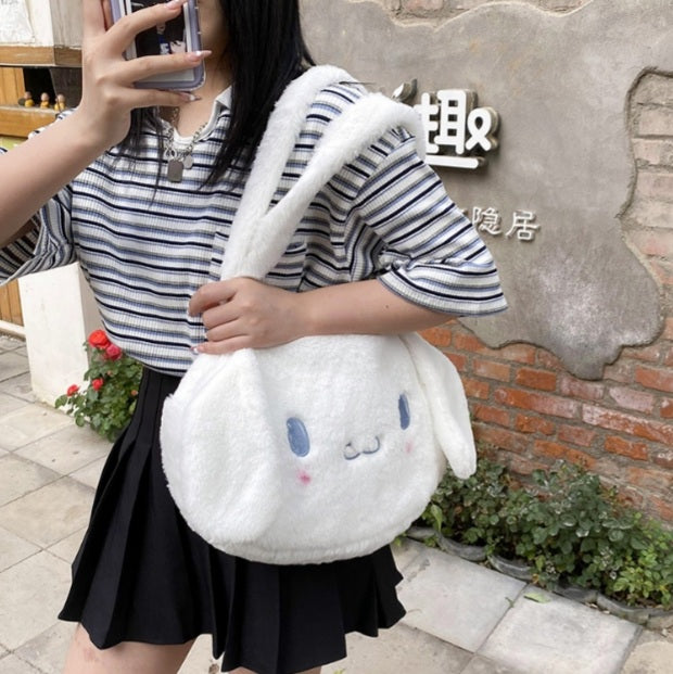 Cute Anime Cartoon Plush Large Shoulder Messenger Bag Handbag Aesthetic Casual Summer E-Girl Kawaii Korean Japanese Harajuku