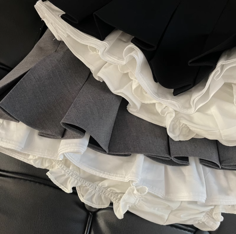 Japanese Pleated A-Line Mini Skirt