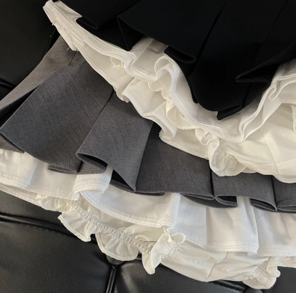 Japanese Pleated A-Line Mini Skirt