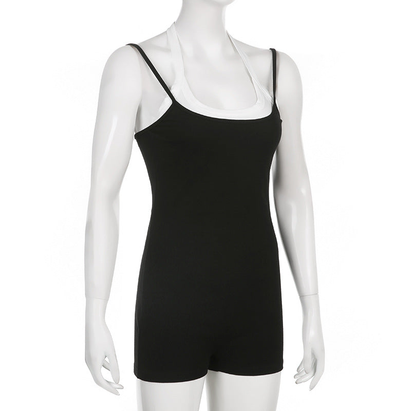 2PCS Black Romper