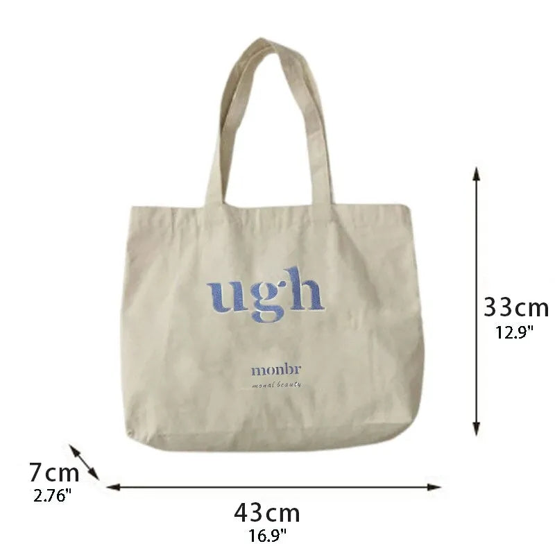 Sign Large Canvas Tote Bag