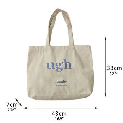 Sign Large Canvas Tote Bag