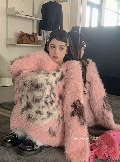 Pink Dog Fluffy Sweater