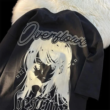 Japanese Manga Girl Shorts Sleeve T-shirt