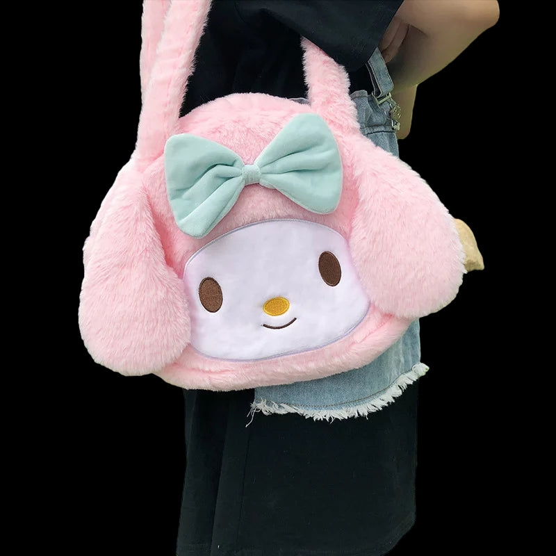 Cute Japanese Anime Cartoon Plush Messenger Bag Handbag Purse