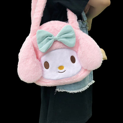 Cute Japanese Anime Cartoon Plush Messenger Bag Handbag Purse