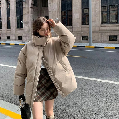 Brown Plaid A-Line Mini Skirt