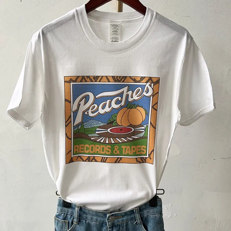 Peach Print Short Sleeve T-shirt