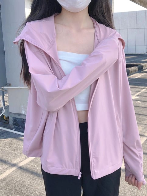 Pink Windbreaker Jacket