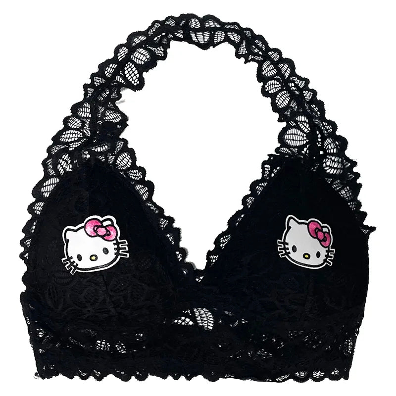 Lace Up Kitty Cat Halter Top