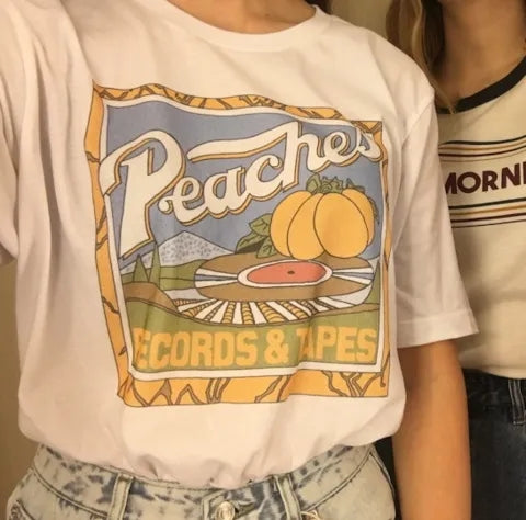 Peach Print Short Sleeve T-shirt