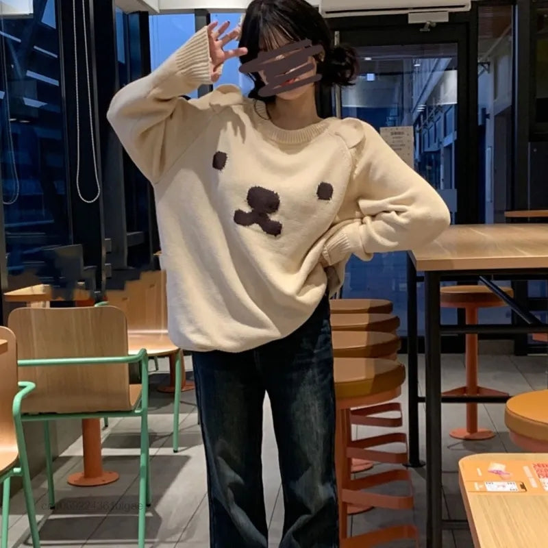 Teddy Bear Knit Pullover