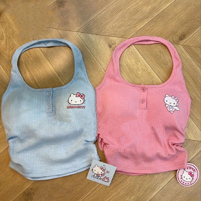 Kitty Cat Backless Tank Top