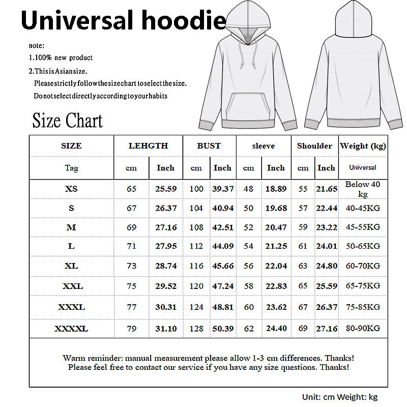 Japanese Anime Print Long Sleeve Hoodie