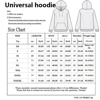 Japanese Anime Print Long Sleeve Hoodie