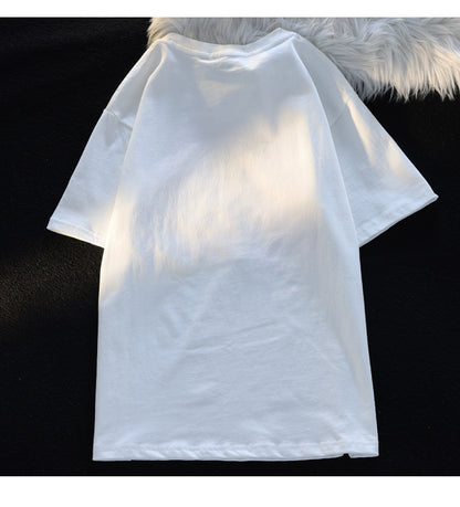 Fluffy Crying Cat Short Sleeve T-shirt