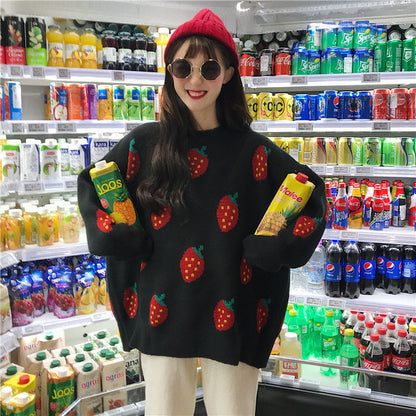 Strawberry Knit Sweater