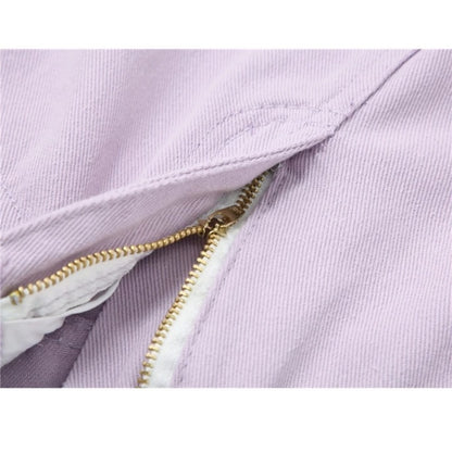 Cute Vintage Purple Baggy Loose Straight High Waisted Pants Wide Leg Denim Trousers Aesthetic Casual Summer E-Girl Kawaii Korean Japanese Harajuku