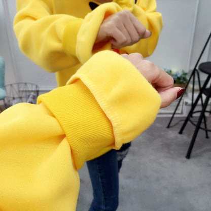 Cute Pikachu Cartoon Oversized Sweater Turtleneck Long Sleeve Shirt Pullover Hoodie Sweatshirt E-Girl Kawaii Korean Japanese Harajuku Retro Streetwear