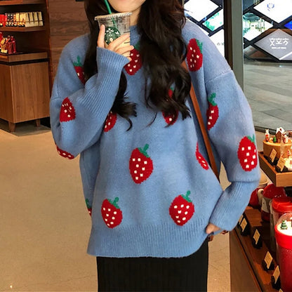 Strawberry Knit Sweater
