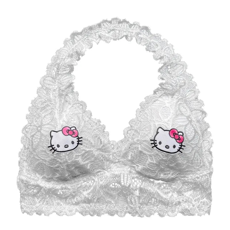 Lace Up Kitty Cat Halter Top