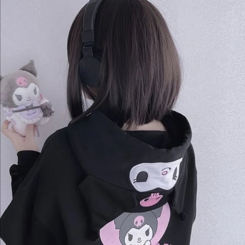 Japanese Anime Cartoon Embroidery Sweatshirt