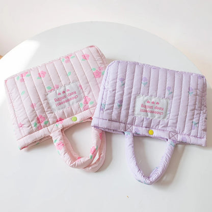Flower Padded Tote Bag