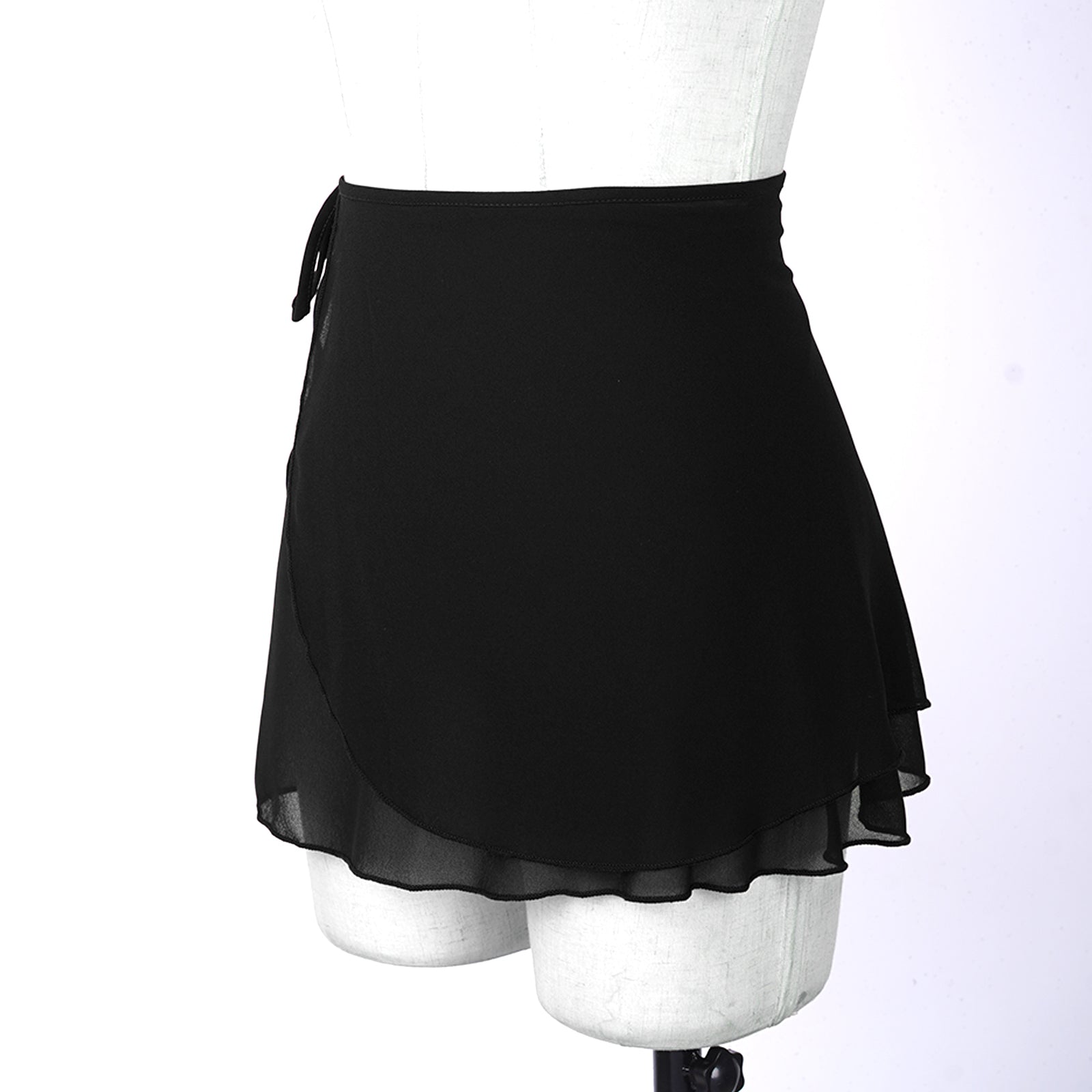Black Wrap Up Ballet Skirt
