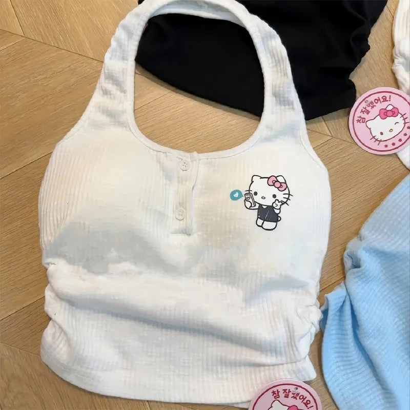 Kitty Cat Backless Tank Top