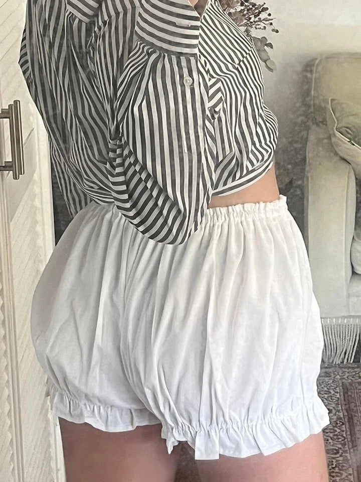 White Bloomer Shorts