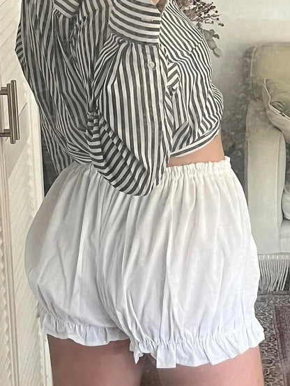 White Bloomer Shorts