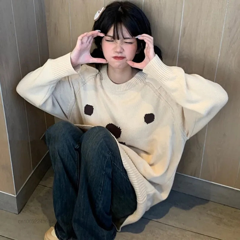 Teddy Bear Knit Pullover