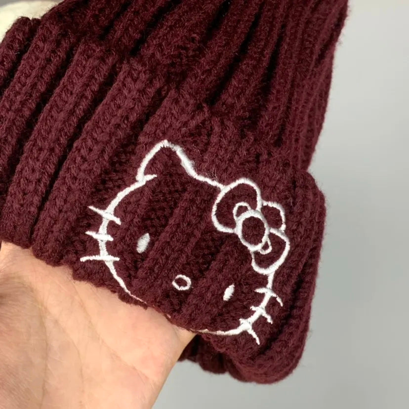 Kitty Cat Anime Wool Beanie